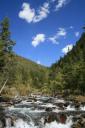 The river by our campsite