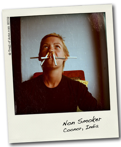 Smoking Backpacker